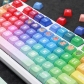 Rainbow 104+29 XDA-like Profile Keycap Set Cherry MX PBT Dye-subbed for Mechanical Gaming Keyboard